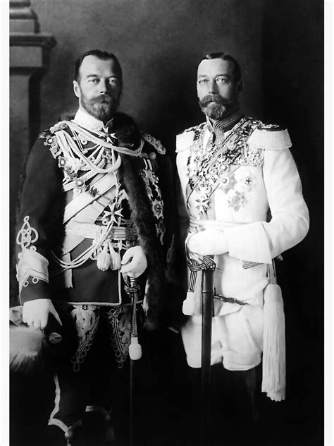 Tsar Nicholas Ii And King George V Royal Cousins 1913 Canvas