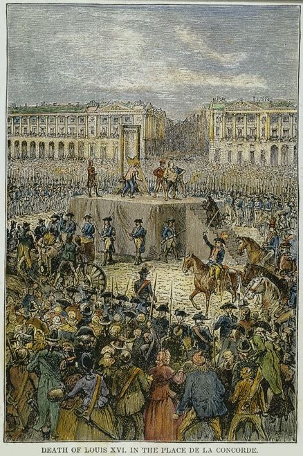 Louis Xvi Execution 1793 Nthe Execution Of King Louis Xvi Of France