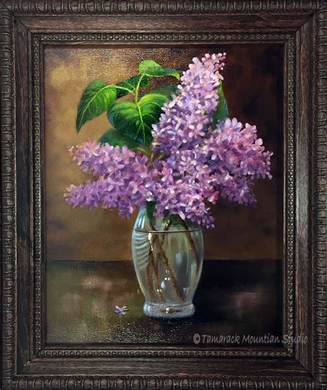 Purple Lilacs Oil Painting ~ Tamarack Mountain Studio Purple