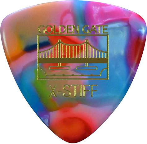 Golden Gate Mp 107 Deluxe Flat Pick Large Triangle Colorful Clown Confetti X