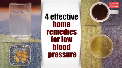 4 Effective Home Remedies For Low Blood Pressure Lifestyle Times Of