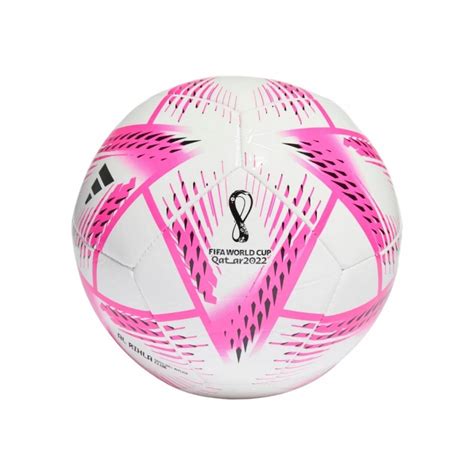 Adidas Al Rihla Club Ball White Pink And Black Evangelista Sports