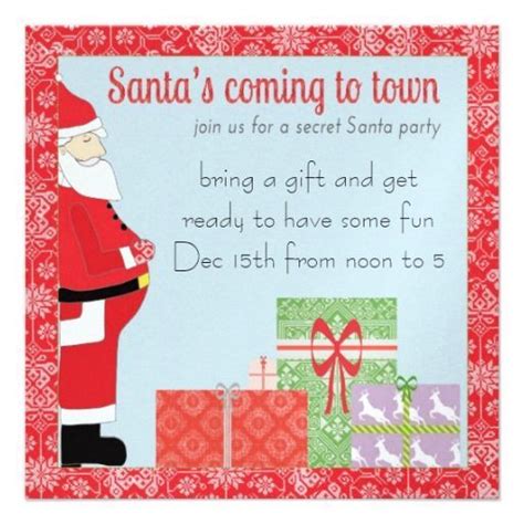 Office Secret Santa Invitation