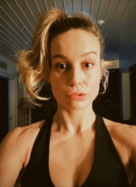 Imagine Brie Larson Sending You A Selfie After Her Workout Telling You To Come Over And Fuck Her