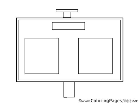 Scoreboard Coloring Pages Soccer For Free