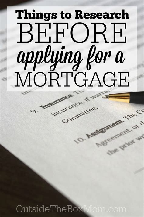 Five Things You Should Research Before Applying For A Mortgage How To Apply Mortgage