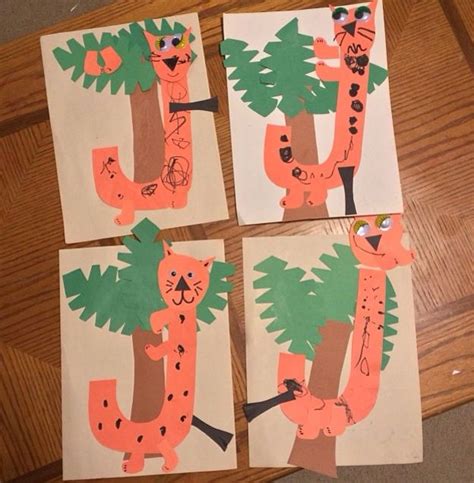 J Is For Jumping Jaguars In The Jungle Great Letter Craft For