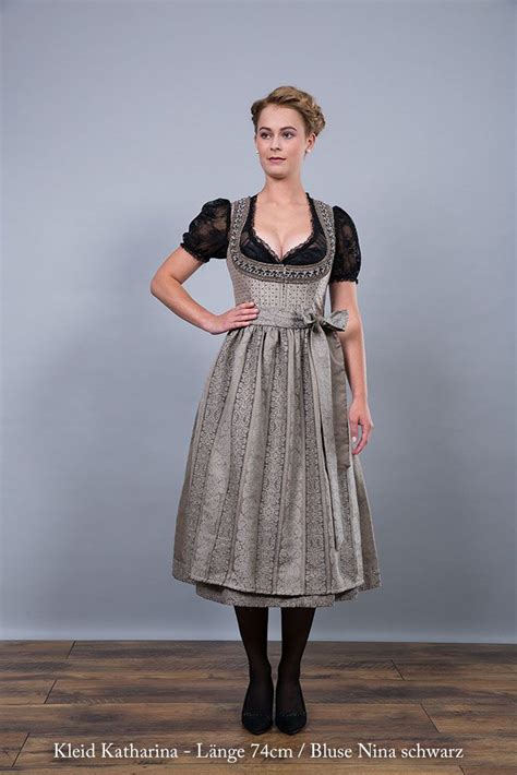 Melega Dirndl Dirndl Trachten Graue Mode Melega Dirndl