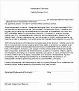 Liability Waiver Form For Contractors Photos