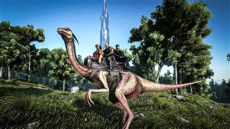 Ark Survival Evolved Update Adds Three Seater Gallimimus Shock Batons