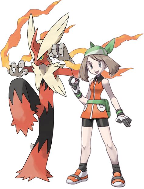 May And Her Mega Blaziken By Frie Ice On Deviantart