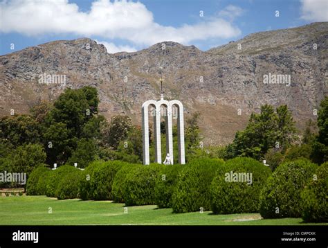 Huguenot Monument In Franschhoek Western Cape South Africa Stock