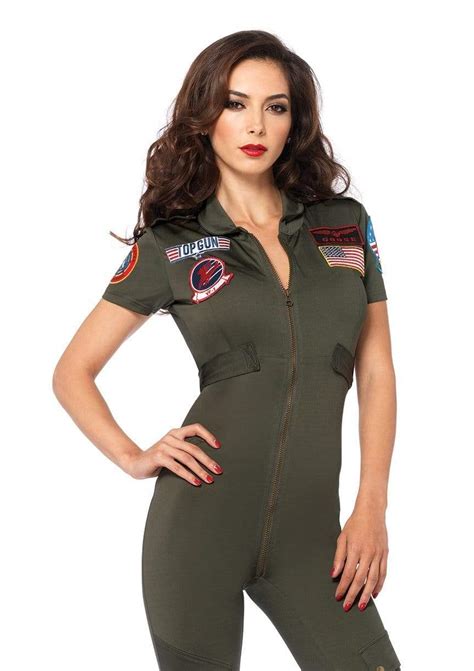 Top Gun Costume Flight Suit Womens Halloween Costumes Leg Avenue