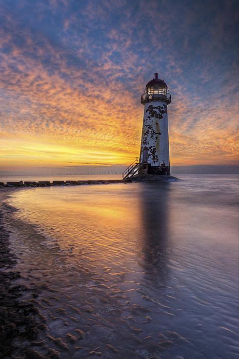 Sunset At The Lighthouse Breathing By Ian Mitchell Lighthouse