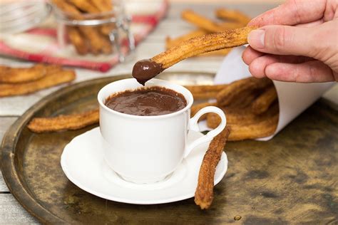 Some spanish words from this section are translated below. Churros Con Chocolate - Spanish Breakfast Favorite By Igor ...