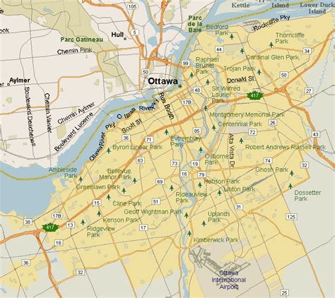 Ottawa Map Region Ontario Listings Canada