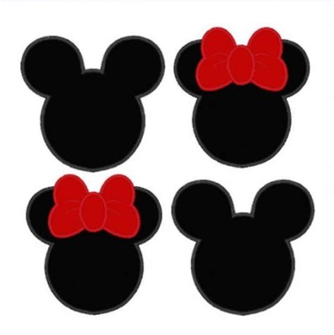 Mickey Mouse Silhouette Mickey Silhouette Mickey Minnie Mouse