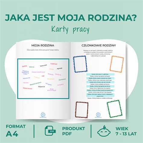 Jaka Jest Moja Rodzina Rodzinne Relacje Karty Pracy Pomocetus Pl