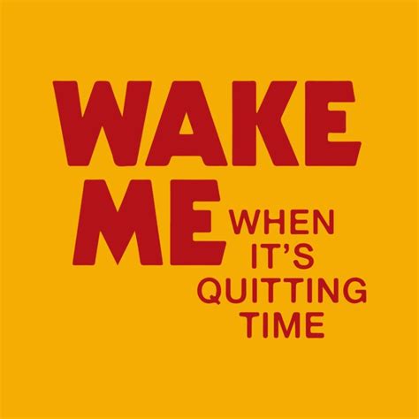 Large Gold Moon Wake Me Up When Its Quitting Time Womens T Shirt On