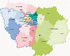Plan région parisienne - Carte région parisienne (France)