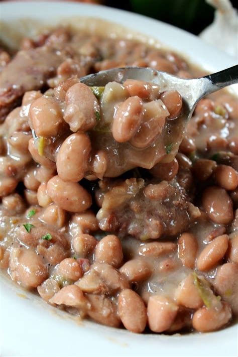 Make sure pot is no more than 1/2 full when cooking dried beans. Crock Pot Beans and Ham - Great Grub, Delicious Treats