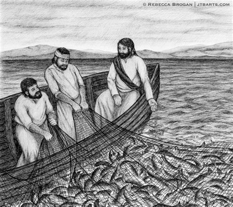 Fishers Of Men The Miraculous Catch Of Fish John The Baptist Artworks