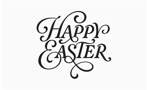 This religious holiday is frequently celebrated with easter cards, candies. Happy Easter - Keith Morris Lettering Artist