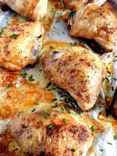 Baked Chicken Thighs Basic Recipe