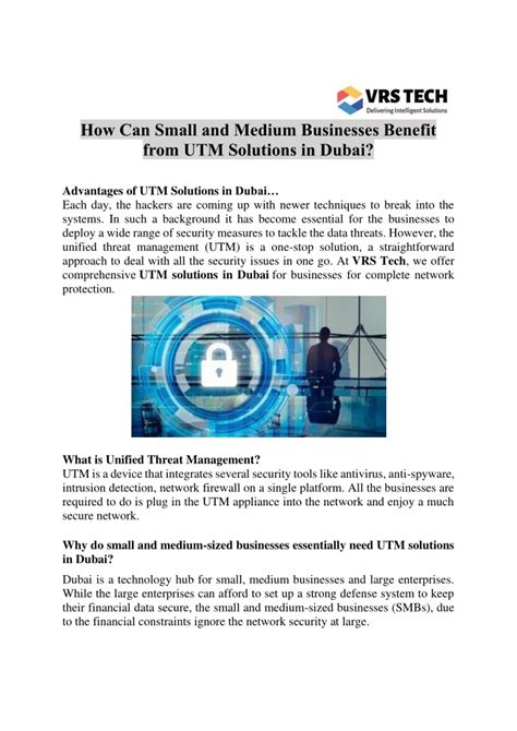 PPT How Can Small And Medium Businesses Benefit From UTM Solutions In