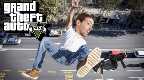 Gameplay Falling And Failing Gta 5 Funny Moments Rroosterteeth