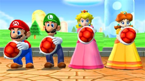 Mario Party 9 Mario Vs Peach Vs Luigi Vs Daisy Minigames Master