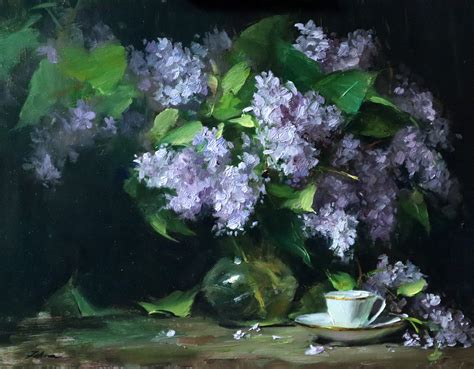 Spring Lilacs And Tea Kelli Folsom Fine Art