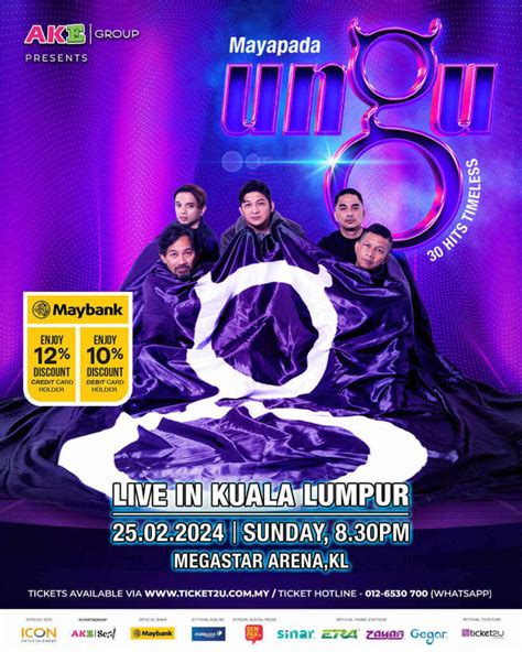 Konsert Ungu Live In Kuala Lumpur Pada 25 Februari 2024 Nantikan
