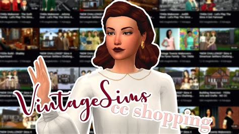 Vintagesims Cc Shopping Cas The Sims 4 Cc Shopping Youtube