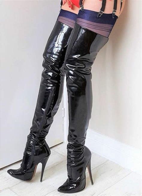 Reibe Dich Schnell Sexy Thigh High Boots High Boots Outfit Leather