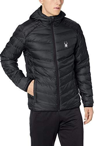 New Spyder Mens Geared Hoody Synthetic Down Jacket Online Shopping