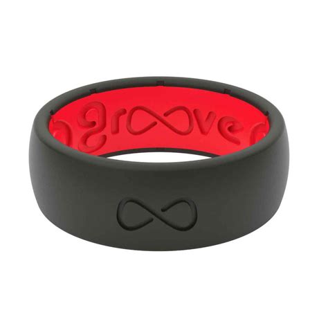 Groove Life Womens Silicone Rings Size 5 Blackred Sportsmans