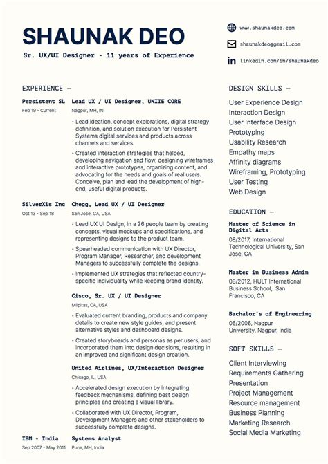 7 Real Ux Designer Resumes And A Template Coursera