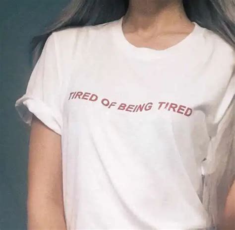 tired of being tired japanese t shirt tumblr inspired softgrunge daddy pale grunge top tees