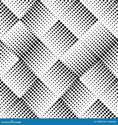 Seamless Halftone Dots Pattern Stock Vector Illustration Of Grunge