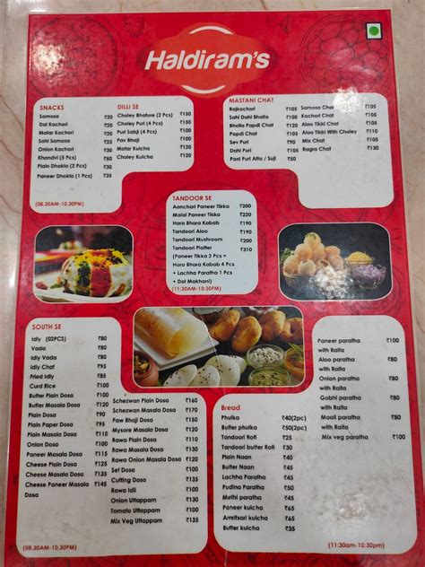 Menu At Haldirams Restaurant Durgapur Durgapur