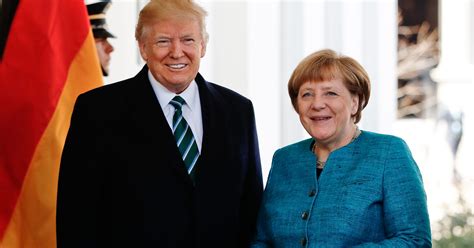Angela Merkel Donald Trump Meeting Refuse Handshake