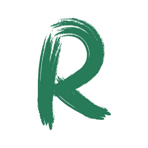 Letter R Alphabet In Brush Style 11459153 Png