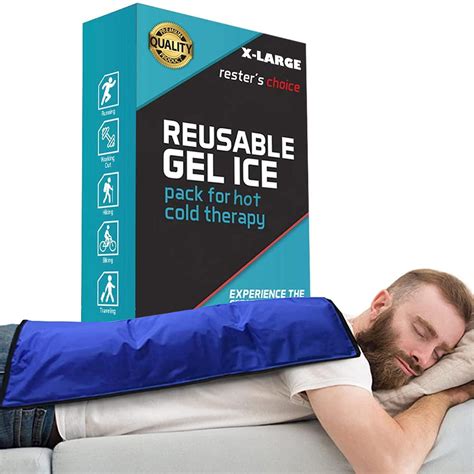 Cold Therapy Reusable Gel Pack Large 13x215” Ice Pack For Back Knee