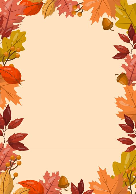 Free Printable Fall Leaf Frame Background Images Hd Pictures And
