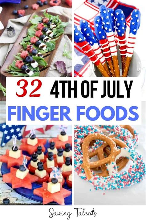 32 Patriotic 4th Of July Finger Foods Saving Talents