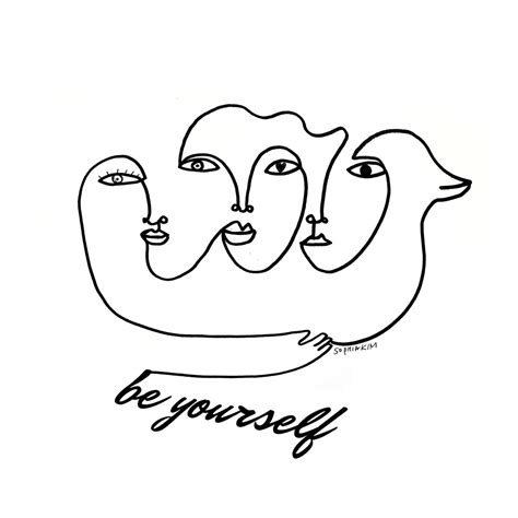 Be Yourself In 2020 Daily Drawing Drawings Art