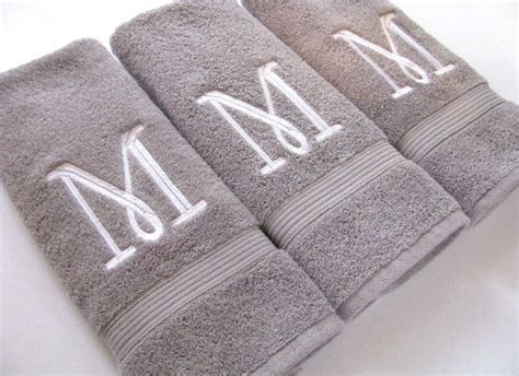 Monogrammed Bath And Hand Towels 4 Sizes 10 Colors Sold Etsy