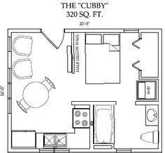This plan offers large rooms, closets and lots of storage. Image result for 400 SQ FT BEDROOM PLAN | Tiny house floor plans, Tiny house plans, Small house ...