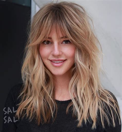 50 cute and effortless long layered haircuts with bangs long layered haircuts long shag